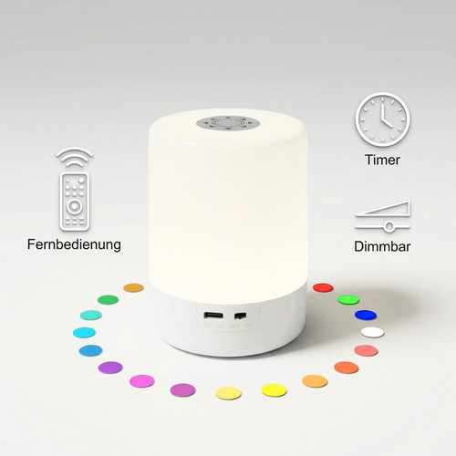 Stilvolle led nachttischlampe - stilvolle,