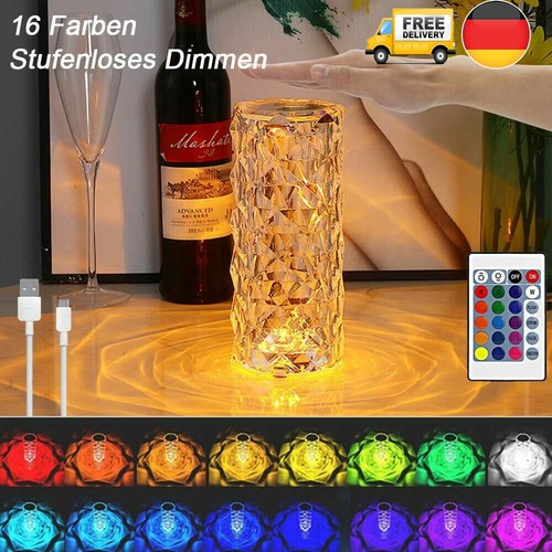 Usb led kristall tischlampe - kristall,