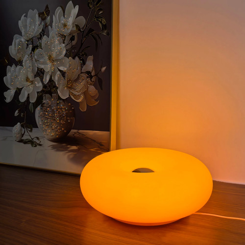 Runde nachttischlampe mit - runde,